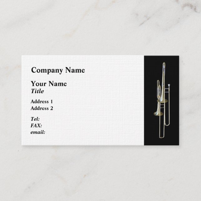 Two Trombones Business Card (Front)