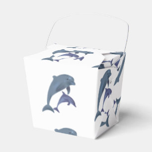 Two Tropical dolphins jumping beside each other Favour Box
