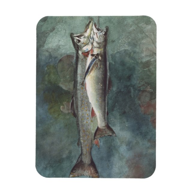 Two Trout Magnet (Vertical)