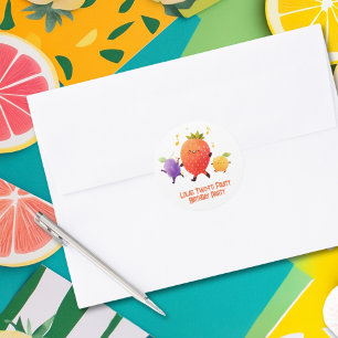 Two-tti Fruity 2nd Birthday Party Envelope Classic Round Sticker