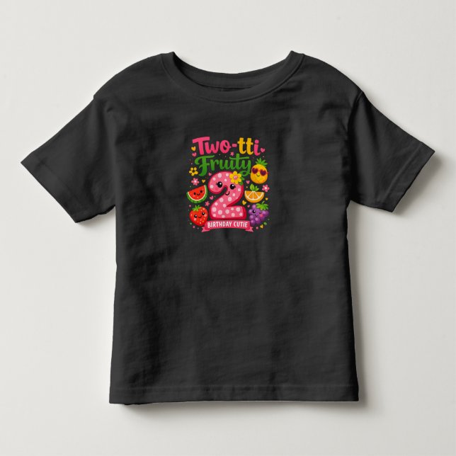 Two-tti Fruity Toddler Birthday Tee (Front)