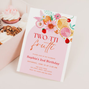 Two-tti Frutti 2nd Birthday Invitation
