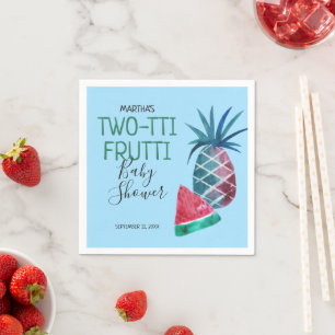 Two-tti Frutti Boy Baby Shower Napkin