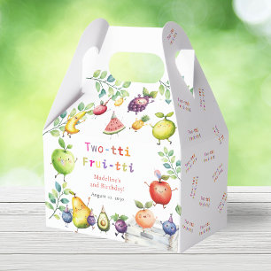 Two-tti Frutti Cute Fruits 2nd Birthday Party Favour Box