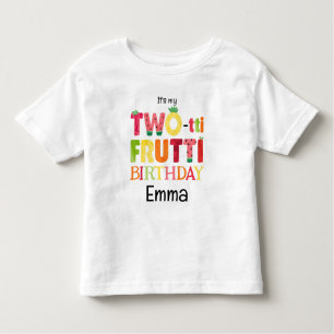 Two-tti Frutti Cutie Fruit 2nd Birthday Party Toddler T-Shirt