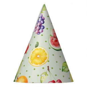Two-tti frutti girl birthday party hat