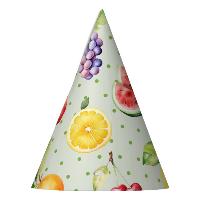 Two-tti frutti girl birthday party hat (Left)