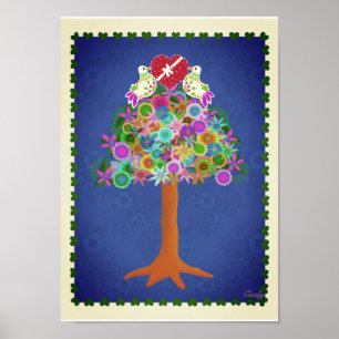 Two Turtle Doves 10x14 poster