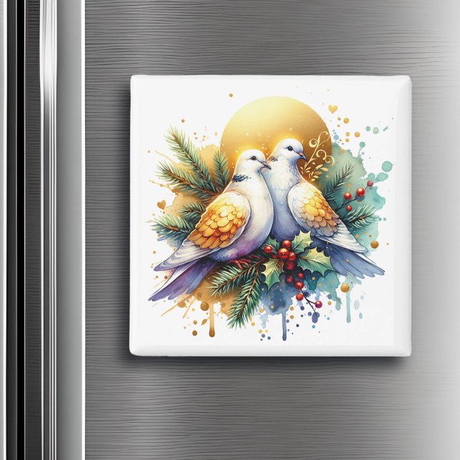 Two Turtle Doves | 12 Days of Christmas Magnet (Creator Uploaded)