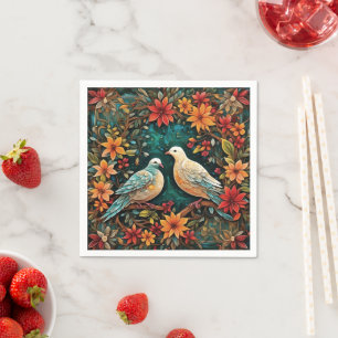 Two Turtle Doves Napkin