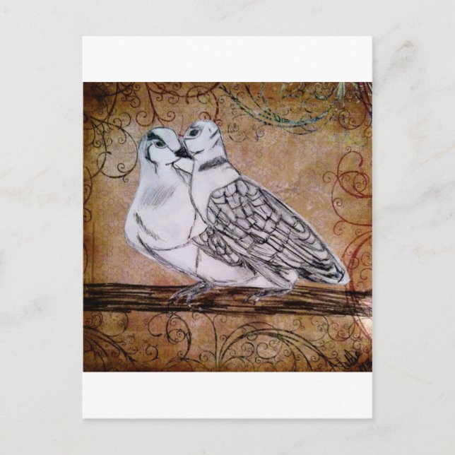 Two Turtle Doves Postcard (Front)