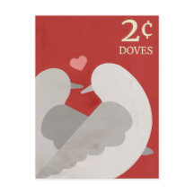 Two Turtle Doves Postcard