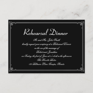 Two Tuxedos with Red Rose Gay Wedding Rehearsal Invitation
