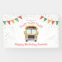 Two Two Birthday Party Banner
