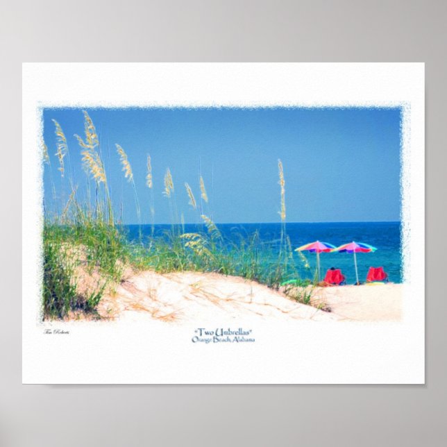 Two Umbrellas Poster (Front)