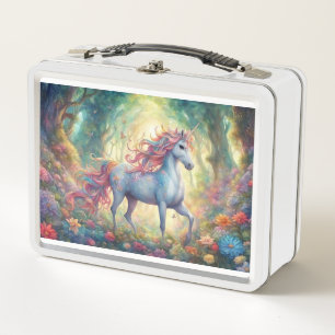 Two Unicorns Metal Lunchbox