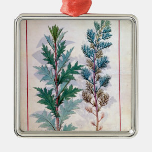 Two varieties of Artemesia Metal Ornament