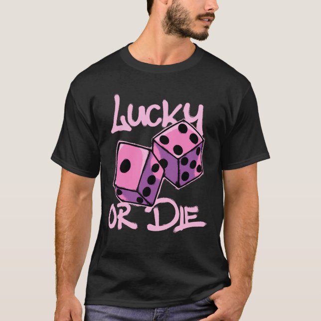 two vibrant dice streetwear T-Shirt (Front)