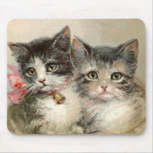 Two Victorian kittens. Mouse Pad