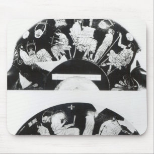 Two views of an attic red-figure cup mouse pad