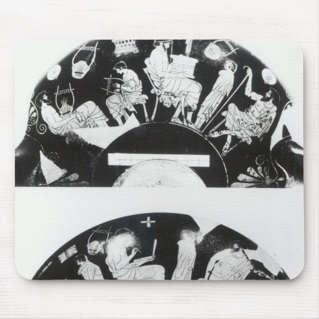 Two views of an attic red-figure cup mouse pad (Front)