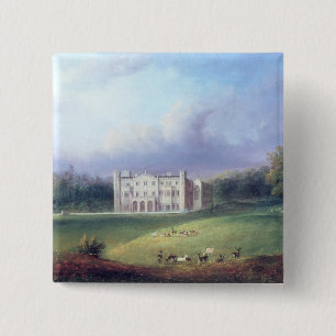 Two Views of Apley Priory 15 Cm Square Badge