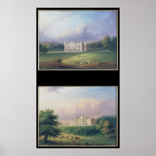 Two Views of Apley Priory Poster