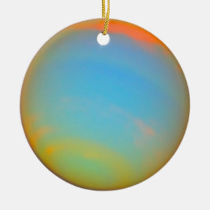Two Views Of Neptune Ceramic Ornament