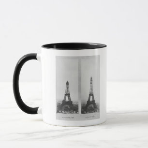 Two views of the construction of the Eiffel Mug