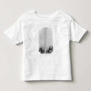 Two views of the construction of the Eiffel Toddler T-Shirt