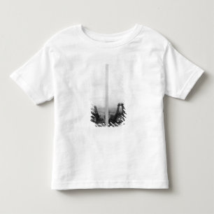 Two views of the construction of the Eiffel Toddler T-Shirt