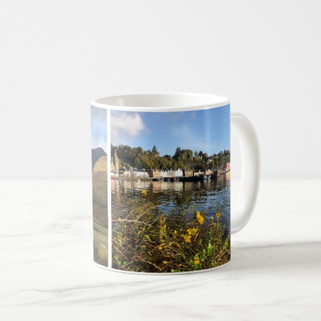 Two Views of the Isle of Mull, Scotland Coffee Mug (Front Right)