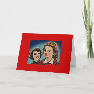 Two Vintage Women Card