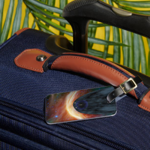 Two Voyager Spacecraft Exploring Turbulent Space. Luggage Tag