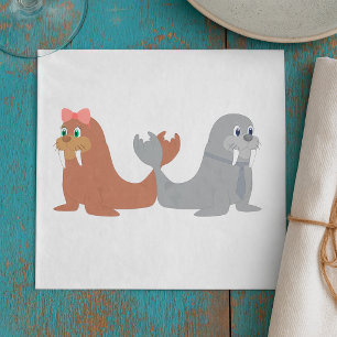 Two Walruses Napkins