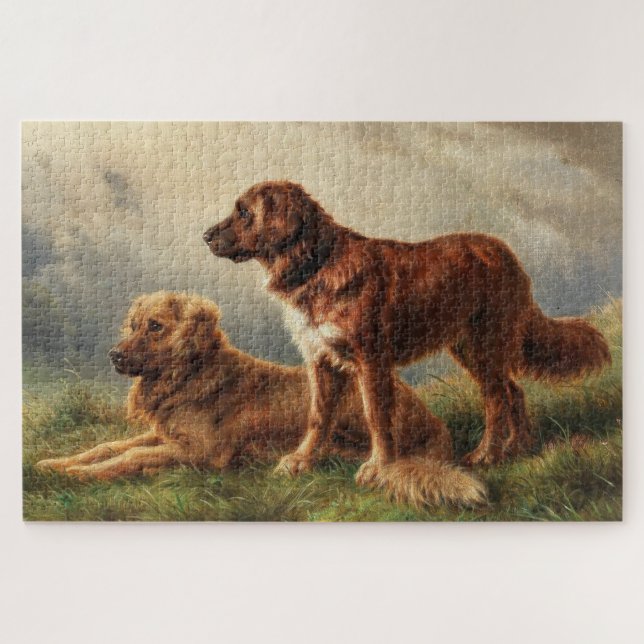 Two Watchful Dogs Jigsaw Puzzle (Horizontal)