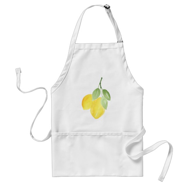 Two Watercolor Lemons   Standard Apron (Front)