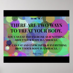 Two Ways to Treat Your Body: Bubbles Poster