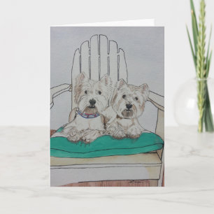 Two Westie Pals Card