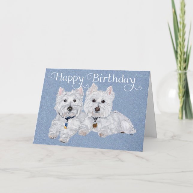 Two Westies Card (Front)