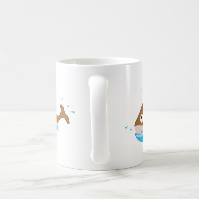 two whales mug (Handle)