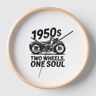 Two-Wheel, One-Soul Motorcycle Clock