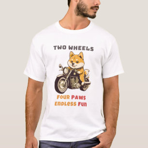 Two Wheels Four Paws Endless Fun Outdoor T-Shirt
