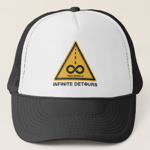Two Wheels Infinite Detours Cycling Trucker Hat