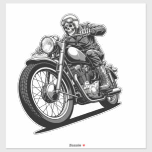 Two Wheels Motorcycle Sticker Art