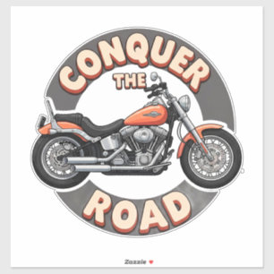 Two Wheels Motorcycle Sticker Art