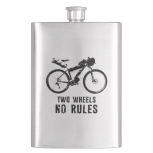 Two Wheels No Rules Bikepacking Hip Flask