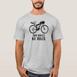 Two Wheels No Rules Bikepacking T-Shirt