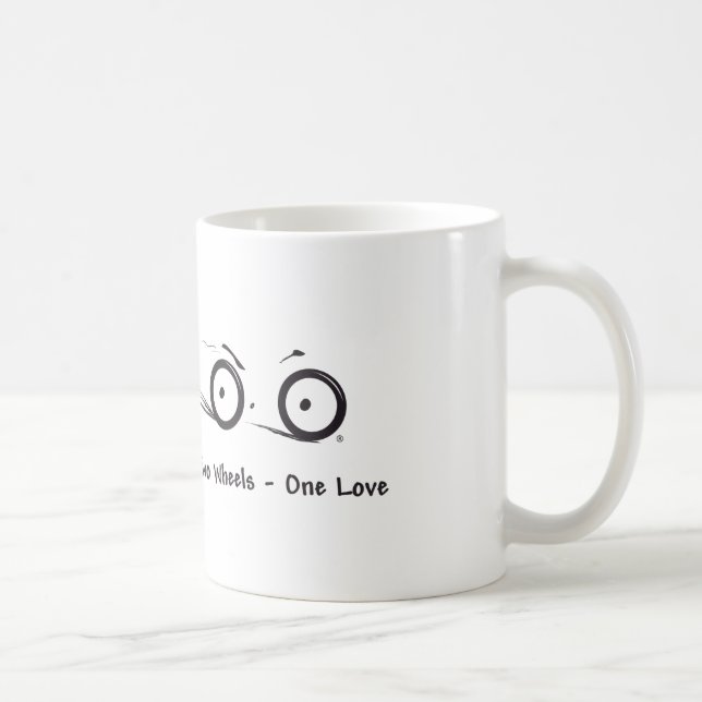 Two Wheels - One Love Logo Brand Cups (Right)