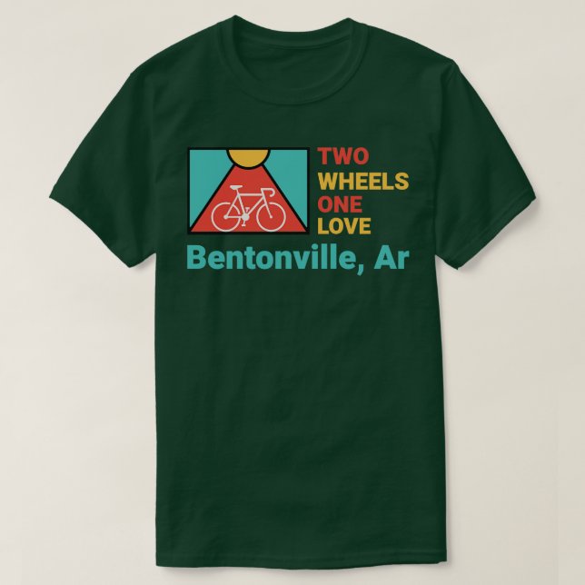 Two Wheels One Love TShirt (Design Front)